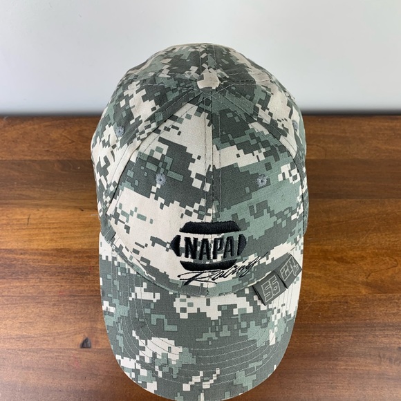 Intrepid Fallen Heroes Fund #56 NAPA Digital Camo Racing Baseball Hat Cap Used - Picture 5 of 7